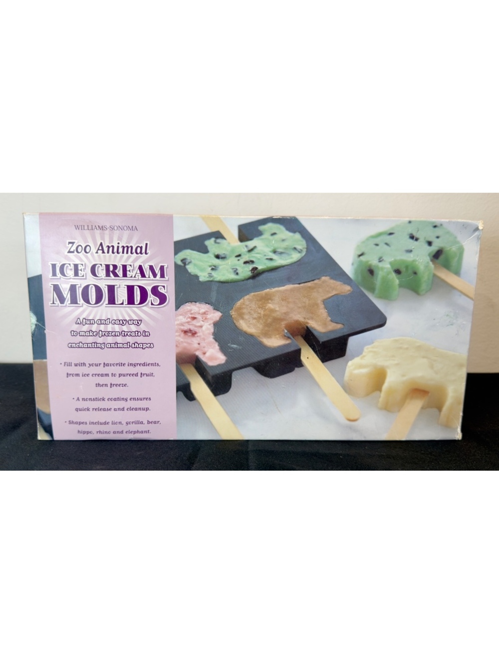 Williams Sonoma animal ice cream popsicle molds
